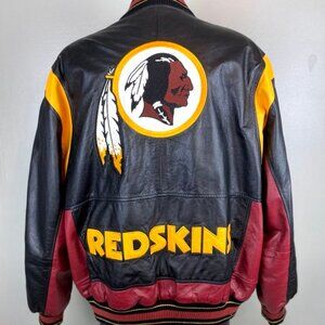 Washington Redskins Leather Jacket by G-III Cow Leather High Quality XL